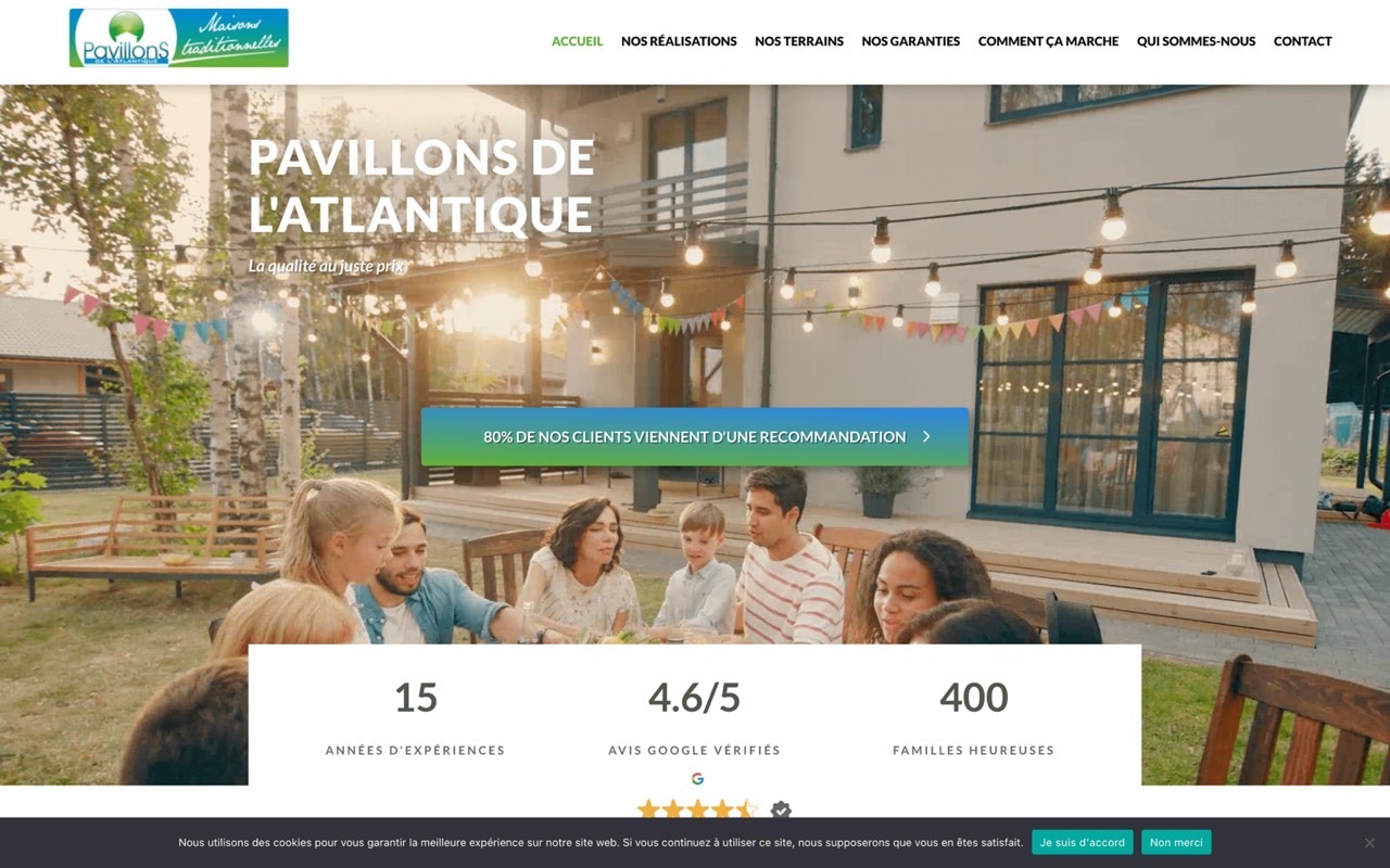 Pavillons de l'Atlantique — projet livré par Hyacinthe N'Goma (Orizon Group Services)
